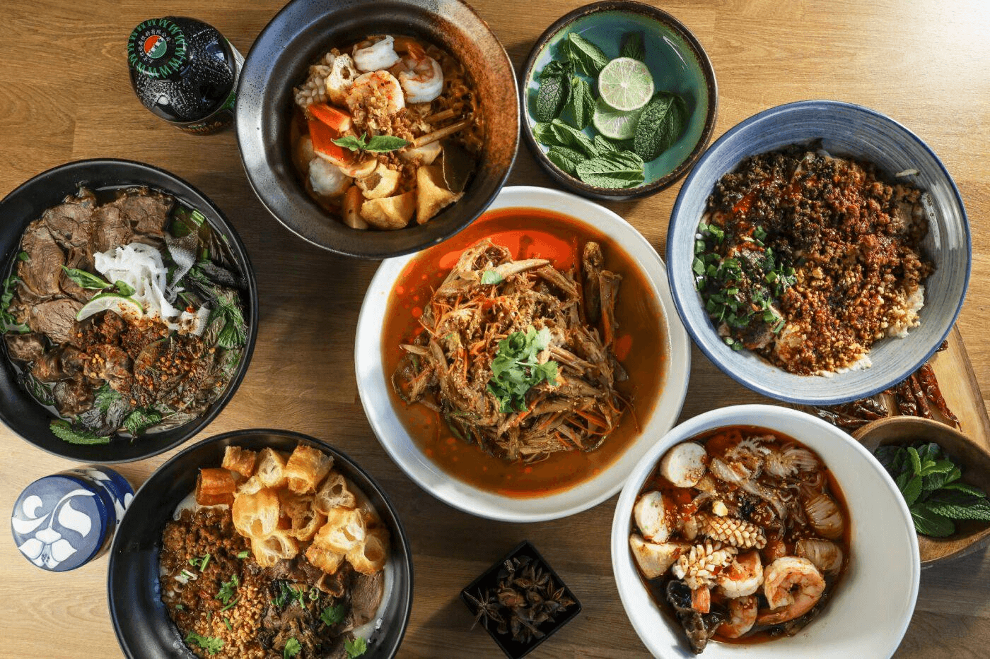 Yum & Shine signature dishes